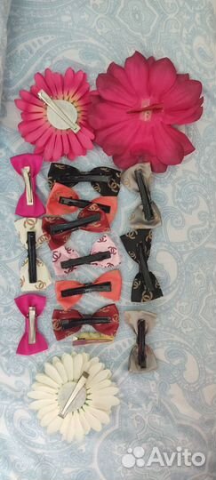 Резинка, бантики зажимы для волос