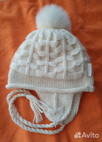 Шапка зимняя для девочки Pilguni 3-5 лет