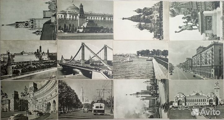 Комплект открыток Москва Изогиз 1955 г