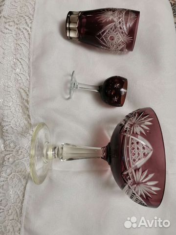 Ваза, стакан и рюмка Чехия