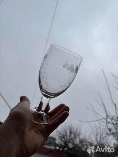 Винтаж: набор винных бокалов 60-х гг СССР