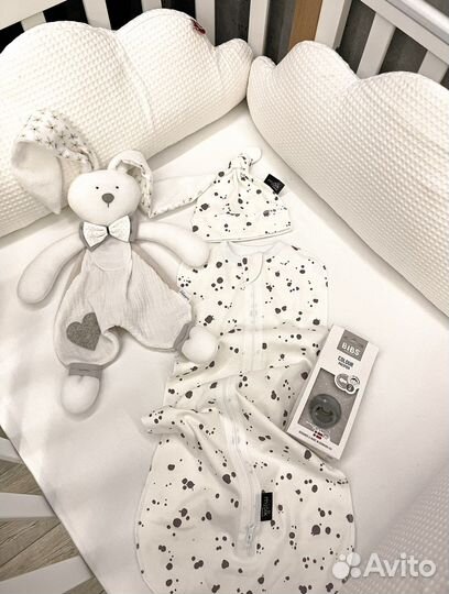 Пелёнка кокон + шапочка Мьёльк