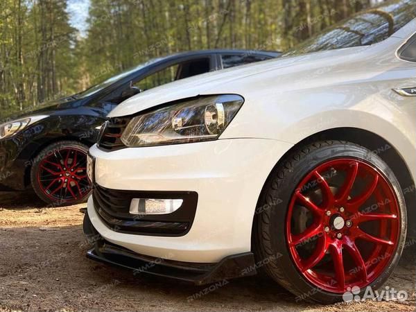 Литые диски work R17 на Volkswagen polo