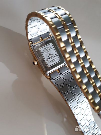 Швейцарские женские позолоченные часы appella