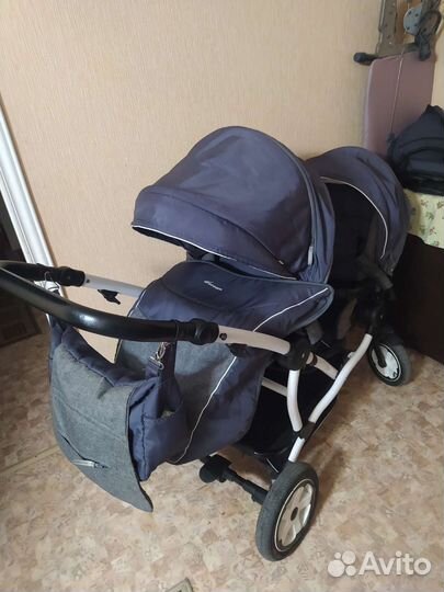 Коляска для двойни 2в 1