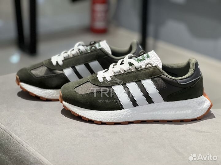 Кроссовки Adidas Retropy E5 Dark Green White Gum