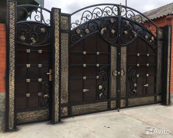 Ворота кованые