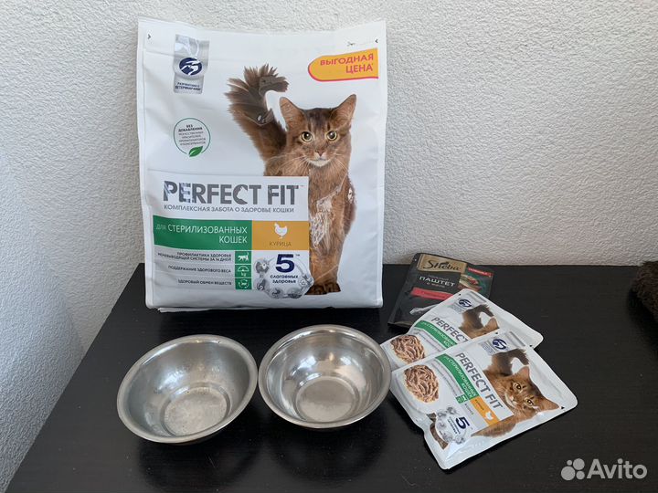 Домик для кошки, переноска, корм, лотки, игрушки