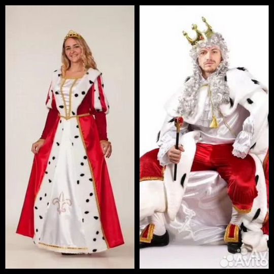 Королева и Король взрослые костюмы