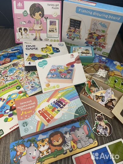 Развивающие деревянные игрушки новые