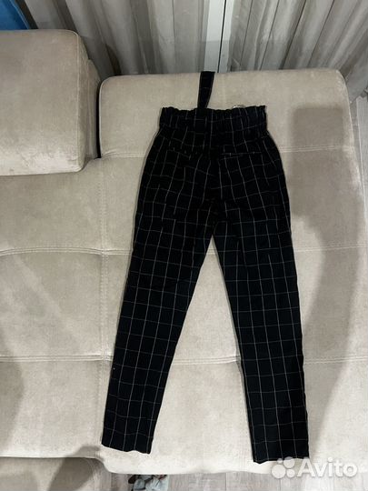 Брюки в клетку cropp