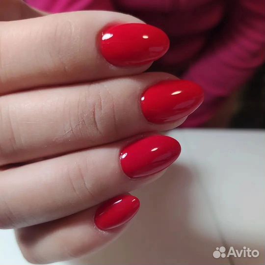 Маникюр, гель-лак с укреплением, наращивание