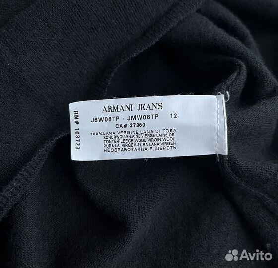 Джемпер Armani Jeans, шерсть, оригинал