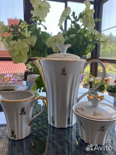Фарфоровый Чайно- кофейный набор Чехия винтаж