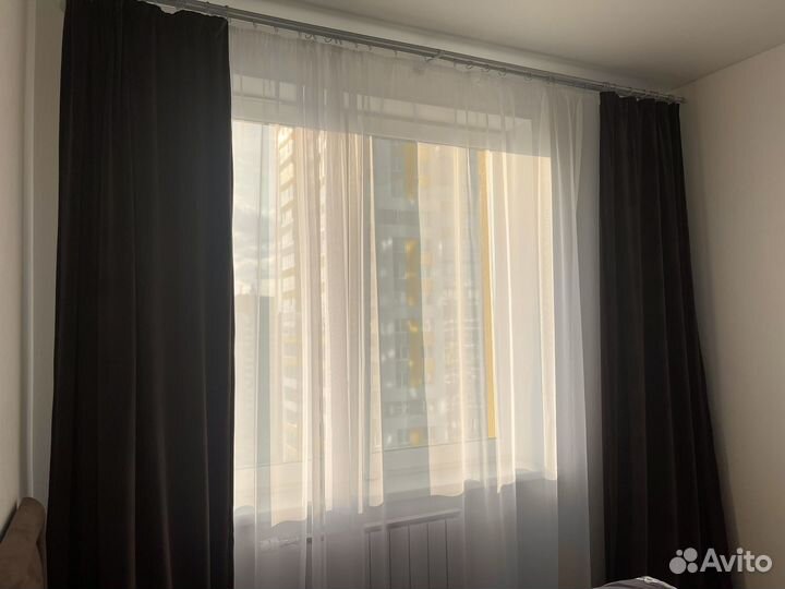 Шторы велюровые коричнеые