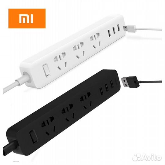 Удлинитель Xiaomi Mi Power Strip(3 розетки+3 USB)