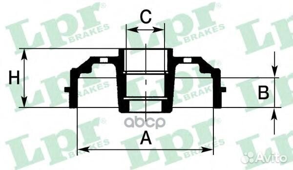 Барабан тормозной renault clio III 05- 7D0652 Lpr