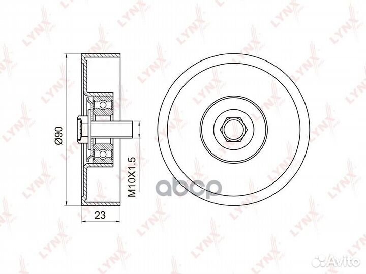 Натяжной ролик / Приводной lynxauto PB-5027 PB