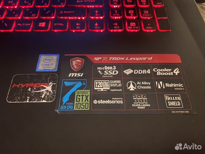 MSI gp72 7RDX Leopard 16gb