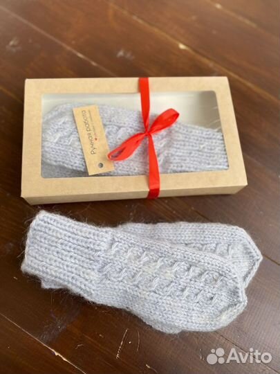 Варежки Пуховые Ручная работа