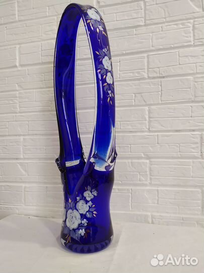 Ваза цветное стекло Сфера Бердников