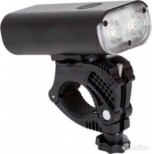 Фонарь передний STG BC-FL1675, 600 lm, 4400 mAh, USB, черный