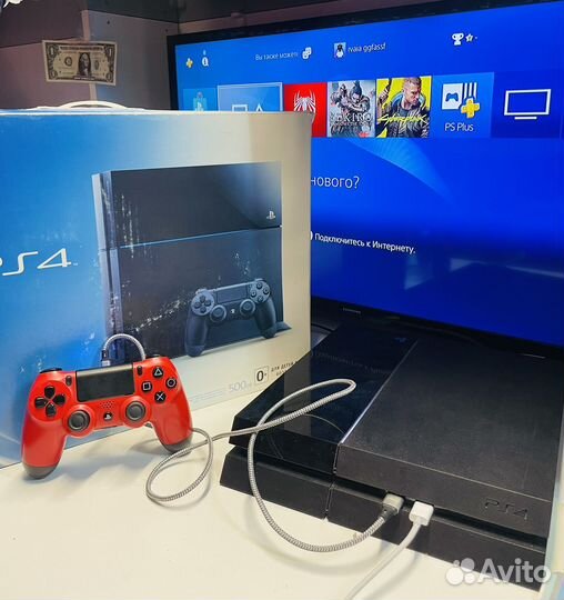 Sony playstation 4 ps4 500 гб +один геймпад
