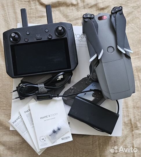Dji mavic 2 zoom + smart controller + fly more kit