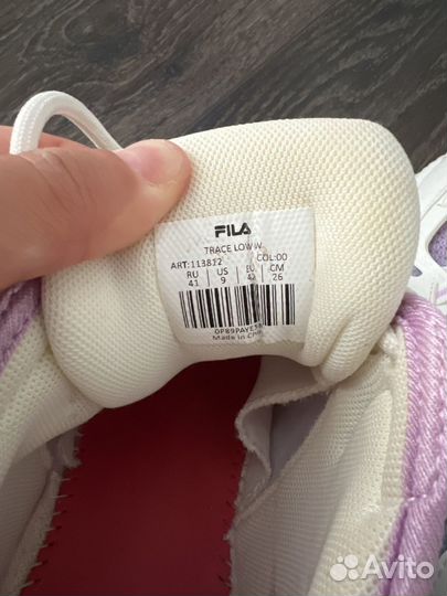 Кроссовки fila RU41/EU42/26cm