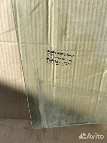 Стекло двери передней правой Renault Logan 2