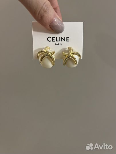 Серьги в стиле celine