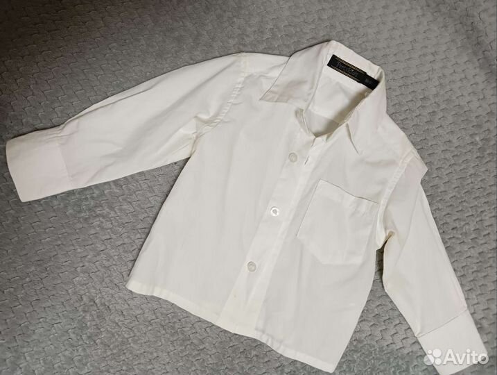Рубашка белая на мальчика 86-92