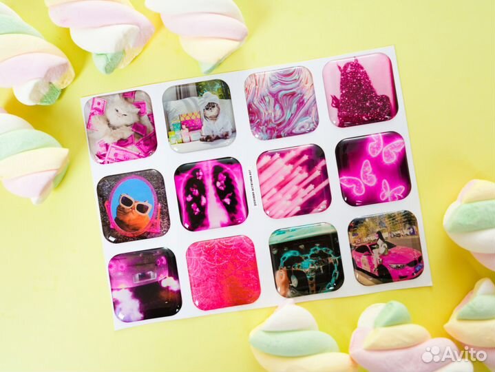 3d стикеры наклейки