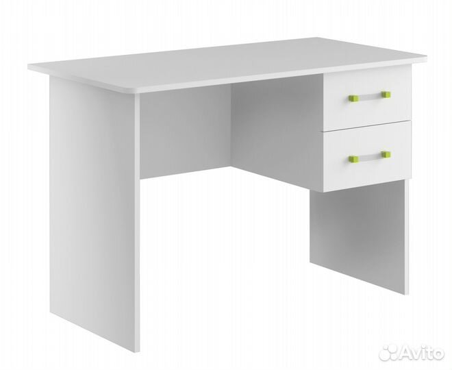 Стол письменный Смарти Белый/Лайм