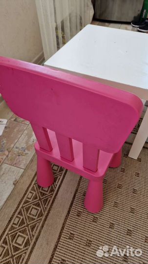 Детский стол и 2 стула IKEA