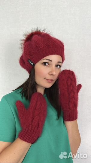 Берет вязаный