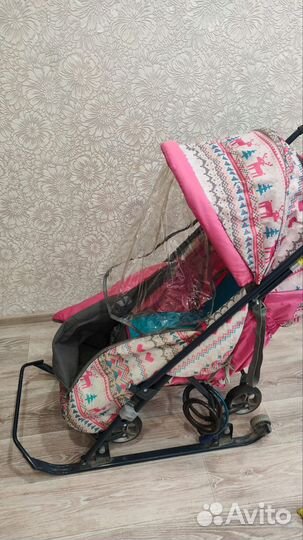 Детские санки коляска бу