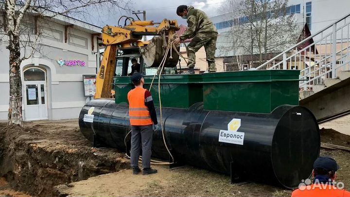 Септик для гостиницы 10-200 человек под ключ