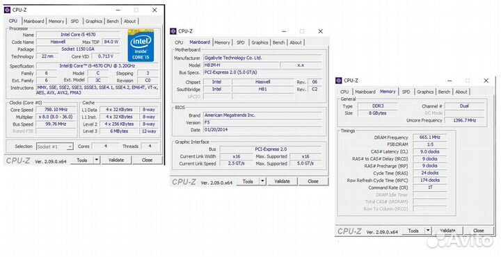 Компьютер i5-4570 / 8gb / gtx 770 / SSD / HDD