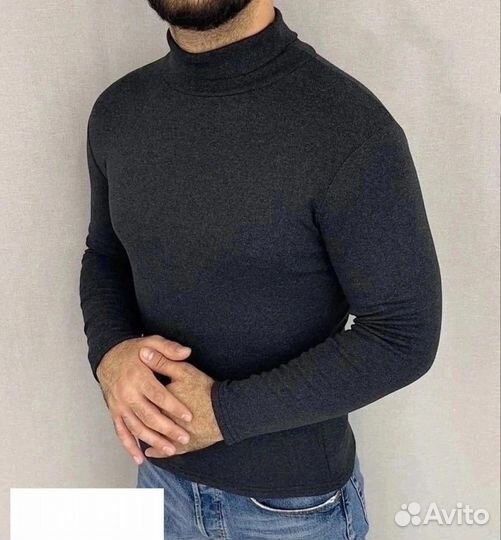 Свитер водолазка с начёсом