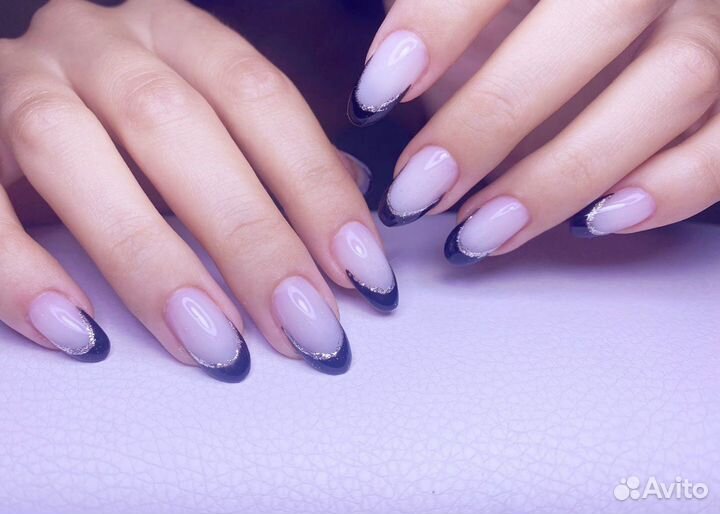 Маникюр наращивание ногтей