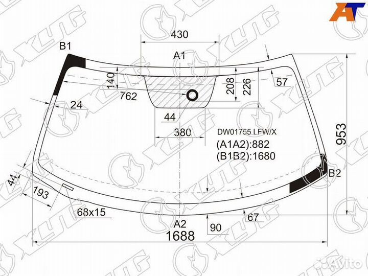 Лобовое стекло на Forg Expedition 06-17г