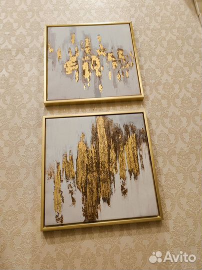 Картина в золотой раме