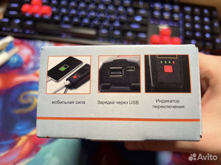 Велофонарь передний