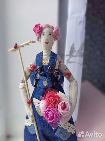 Кукла тильда - садовница