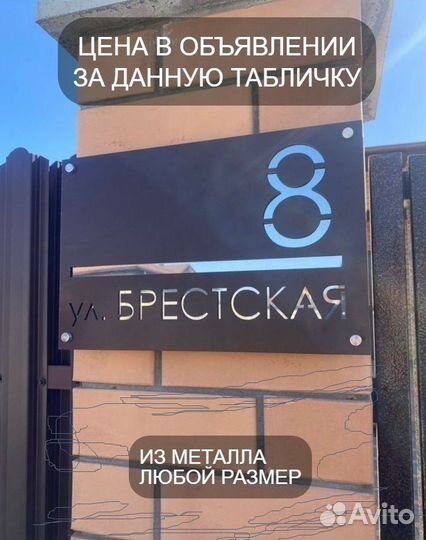 Почтовый ящик с адресом уличный адресная табличка