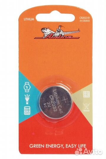 Батарейка cr2032 3v для брелоков сигнализаций лити