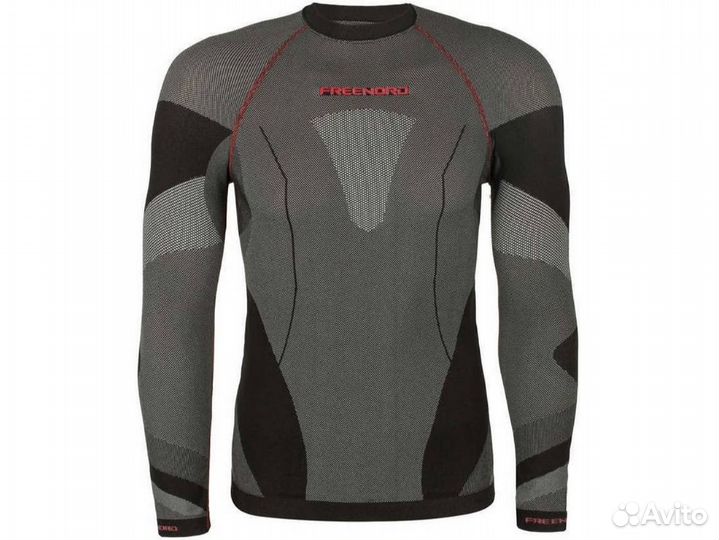 Термобелье кофта freenord drytech, красный