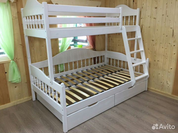 Детская кровать для двоих экологичная