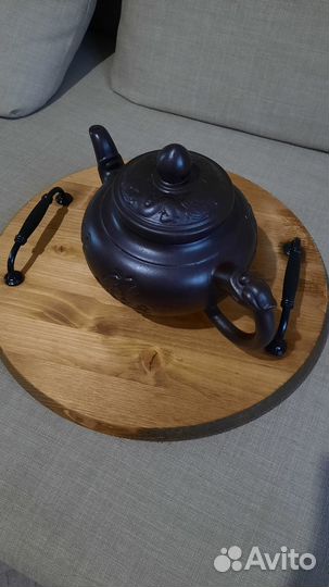 Поднос с ручками, дерево